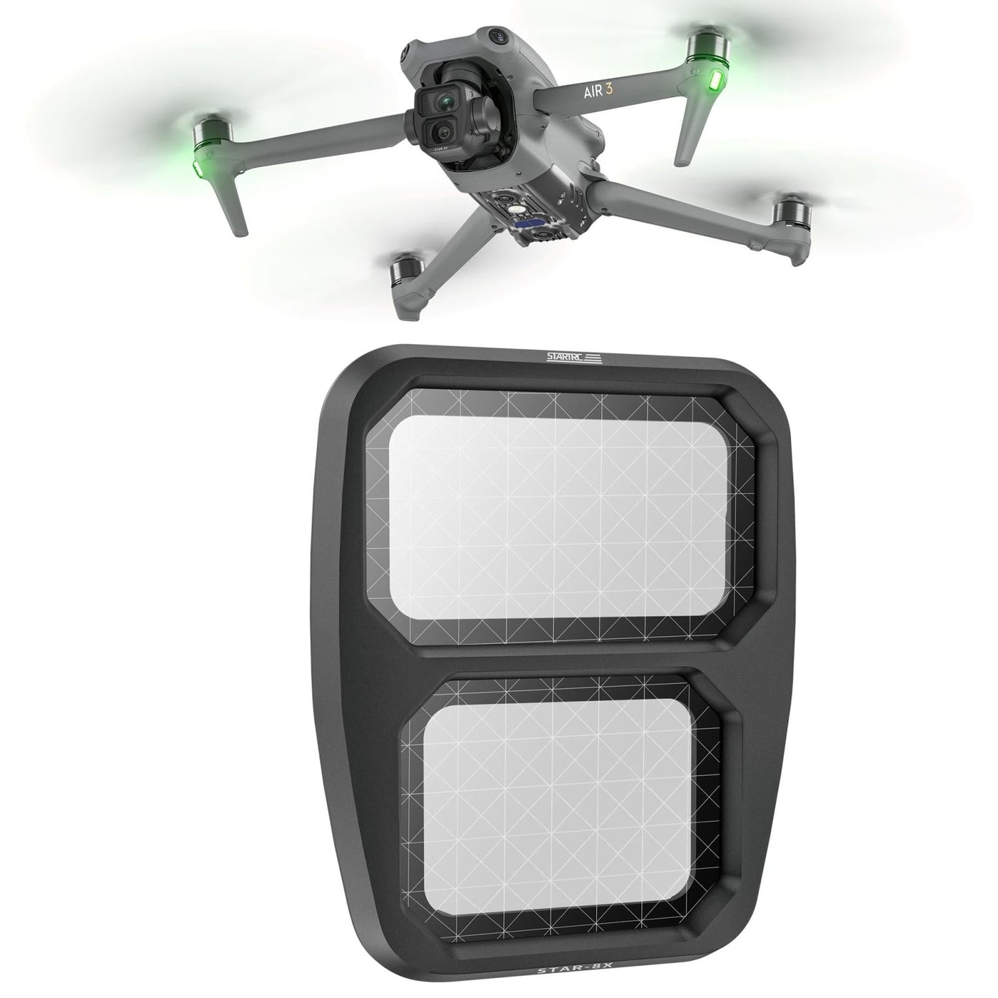 Versatile 4-in-1 Lens Filter for Dji Air 3 Drone - For Dji Air 3 Star