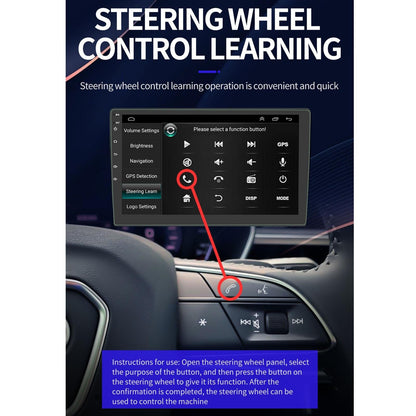 9 Inch Car Android Player Gps Navigation Bluetooth Touch Radio Mirror Link Fm Wifi Steering Wheel Control Standard Version + Carplay