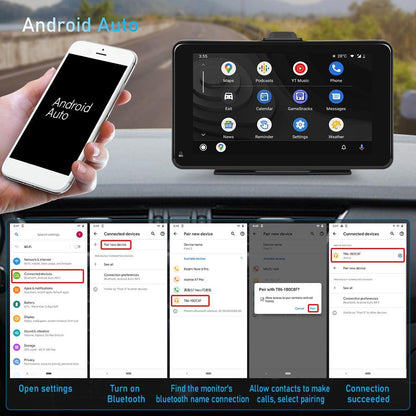7 Inch Hd Smart Screen Carplay + Android Auto + Android - 64Gb