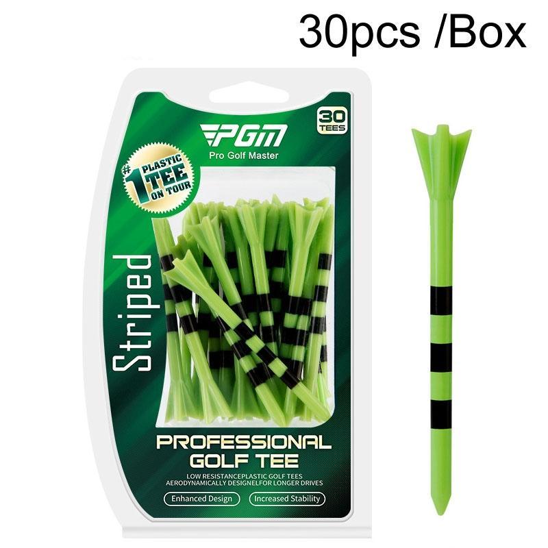 30-pack Golf Ball Tees with Limit Scale Line - Green 83mm - Qt027-Green