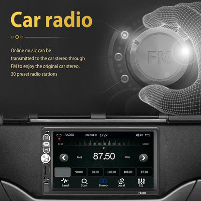 7 Inch Mp5 Bluetooth Carplay Player With Reversing Camera - Standard + 8 Lights