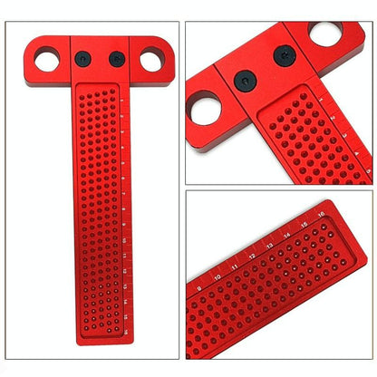 Precision T-shaped Woodworking Marking Ruler - Ideal for Accurate Hole Measurements