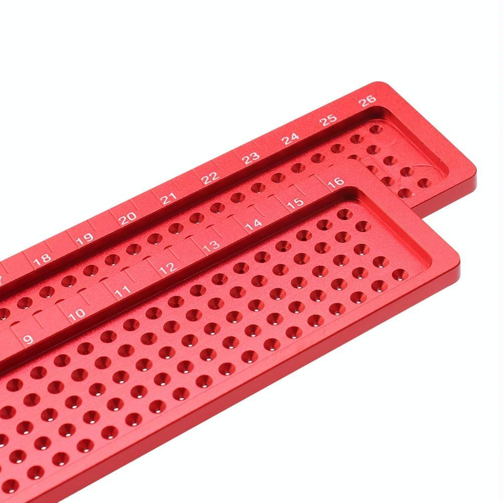 Precision T-shaped Woodworking Marking Ruler - Ideal for Accurate Hole Measurements