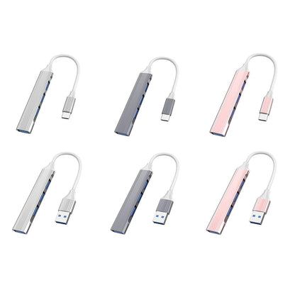 4-In-1 Mini Docking Station Type-C / Usb-C 3.0 Pink