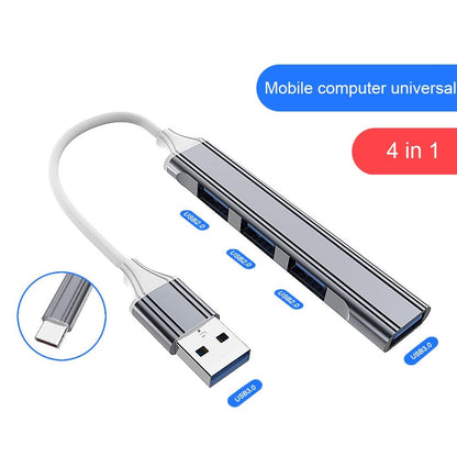 4-In-1 Mini Docking Station Type-C / Usb-C 3.0 Pink