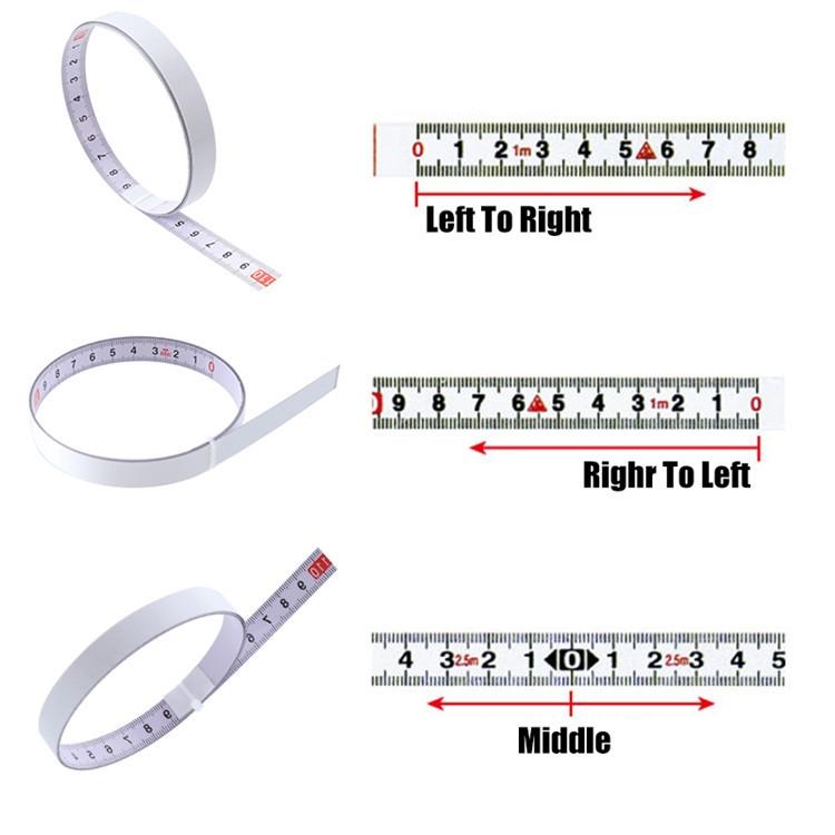 Self-adhesive Steel Ruler with 3m Tape Measure - Sticky Scale