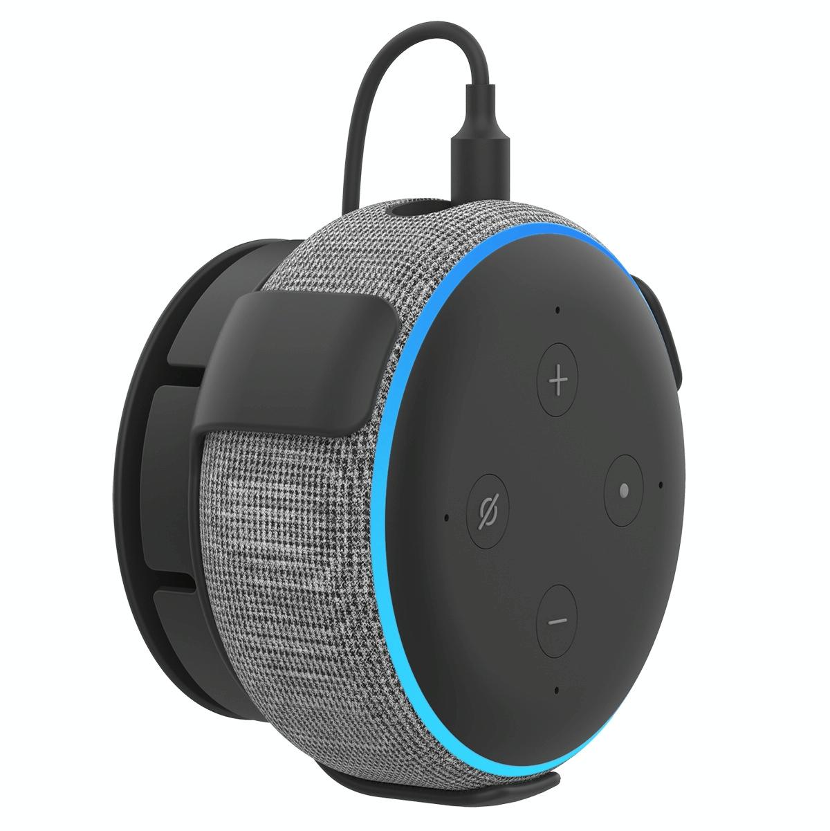 Smart Speaker Wall Bracket for Amazon Echo Dot 3 - Black by Ahastyle - For Amazon Echo Dot 3 Black
