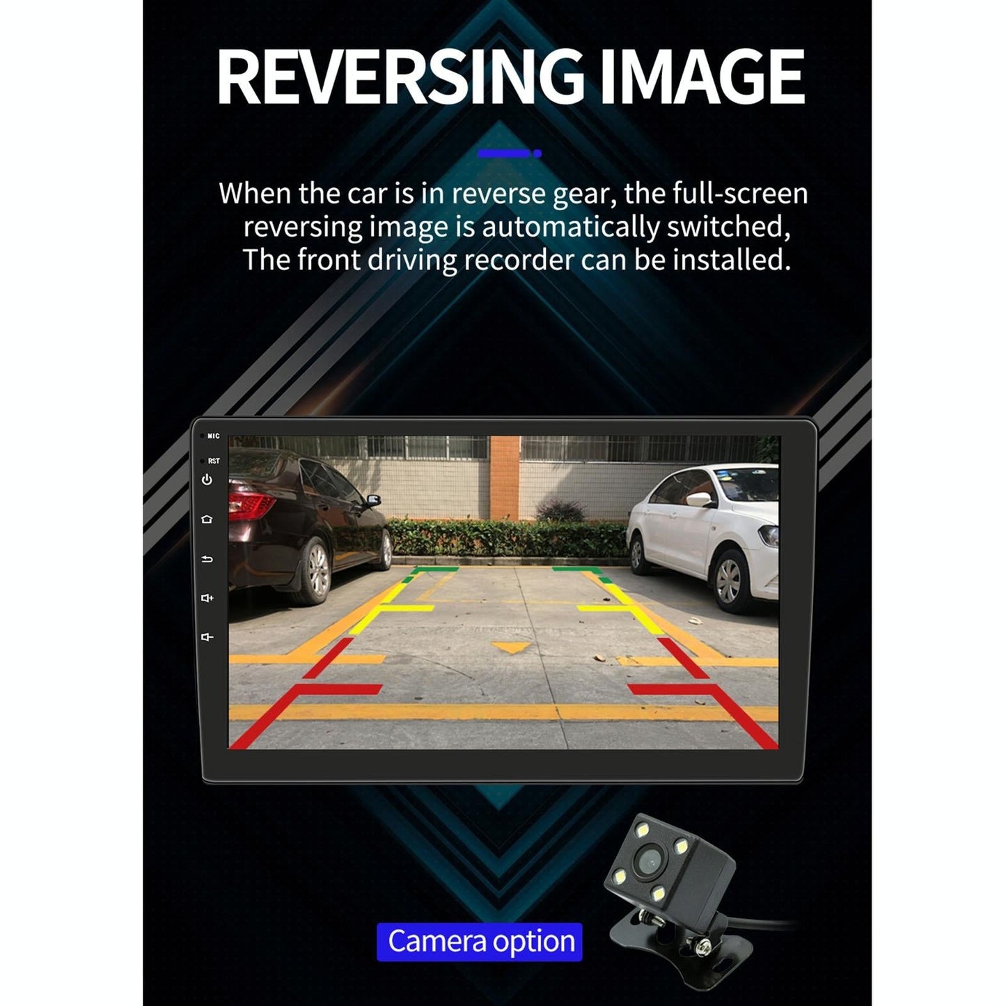 10.1 Inch Car Android Player Gps Navigation Bluetooth Touch Radio Mirror Link Fm Wifi Steering Wheel Control Standard Version + Carplay