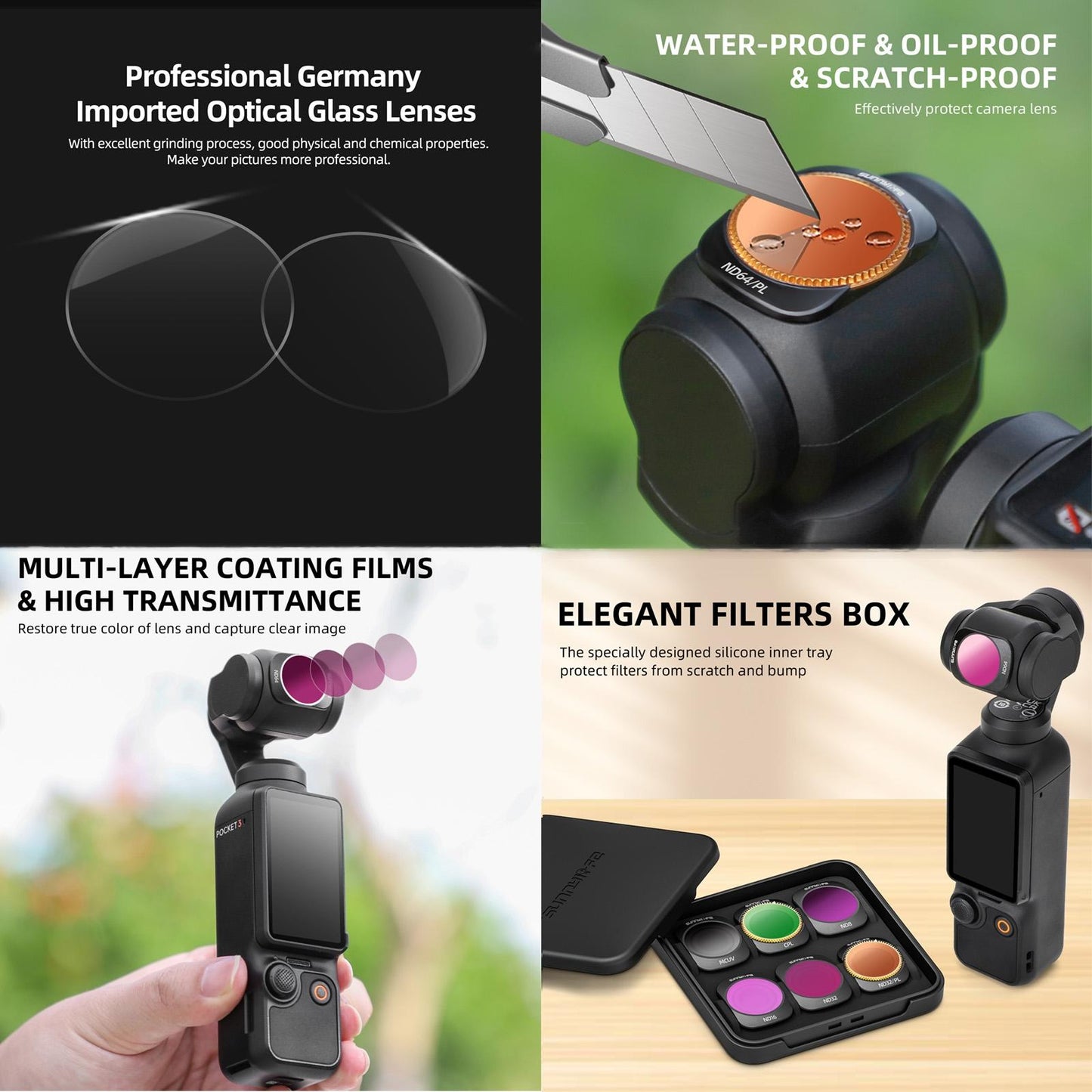 Dji Pocket 3 Camera Lens Filter - Nd16