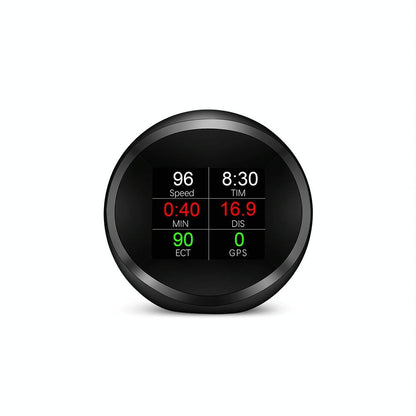 Car Hud Head Up Display Obd2 + Gps Mode Water Temp Speed Voltage Fuel Speed Alarm