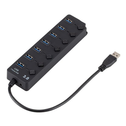 7-Port Usb 3.0 Hub With Switch For Pc / Laptop
