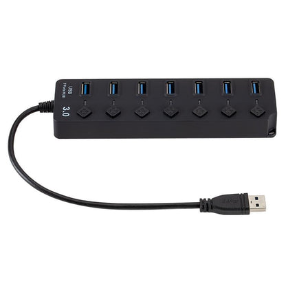 7-Port Usb 3.0 Hub With Switch For Pc / Laptop