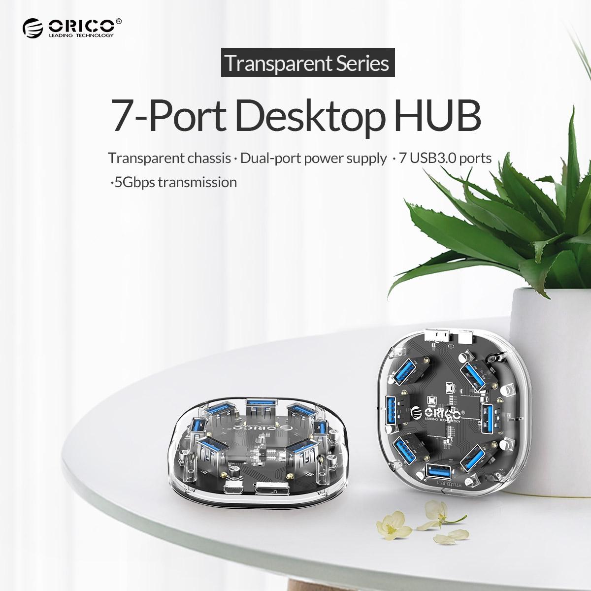 7-Port Transparent Usb3.0 Hub