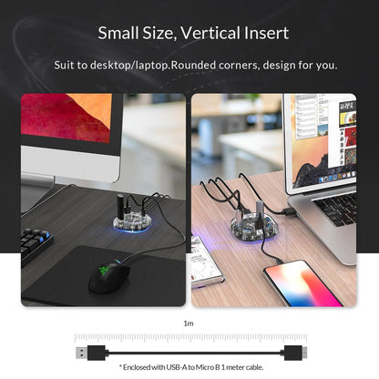 7-Port Transparent Usb3.0 Hub