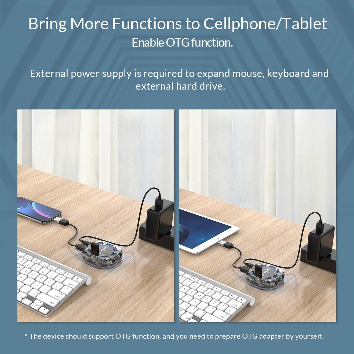 7-Port Transparent Usb3.0 Hub