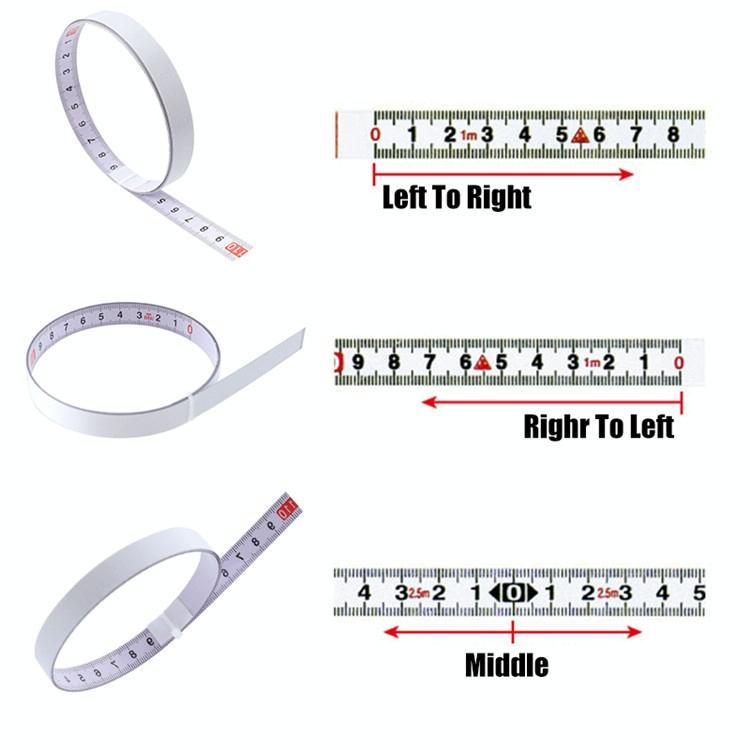 Self-adhesive Steel Ruler with 3m Tape Measure - Sticky Scale