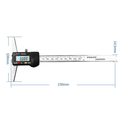 Digital Depth Gauge Caliper - 0-150mm Measurement