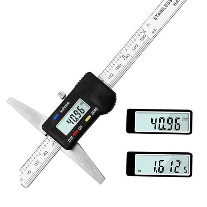 Digital Depth Gauge Caliper - 0-150mm Measurement