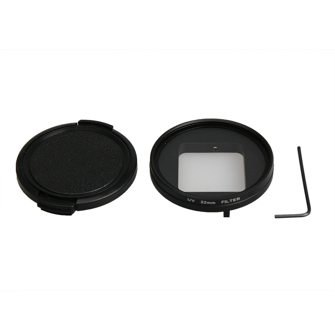 Professional 52mm Lens Filter Set for Gopro Hero5 with Protective Caps and Hex Spanner