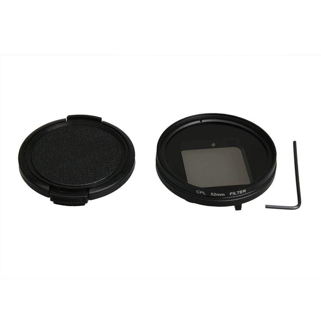 Professional 52mm Lens Filter Set for Gopro Hero5 with Protective Caps and Hex Spanner