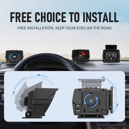 2.8 Inch Obdii + Mems + Gps Head Up Display System For Cars