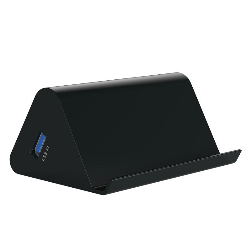 Desktop Usb 3.0 Hub With Phone / Tablet Holder & Led Indicator