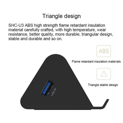 Desktop Usb 3.0 Hub With Phone / Tablet Holder & Led Indicator