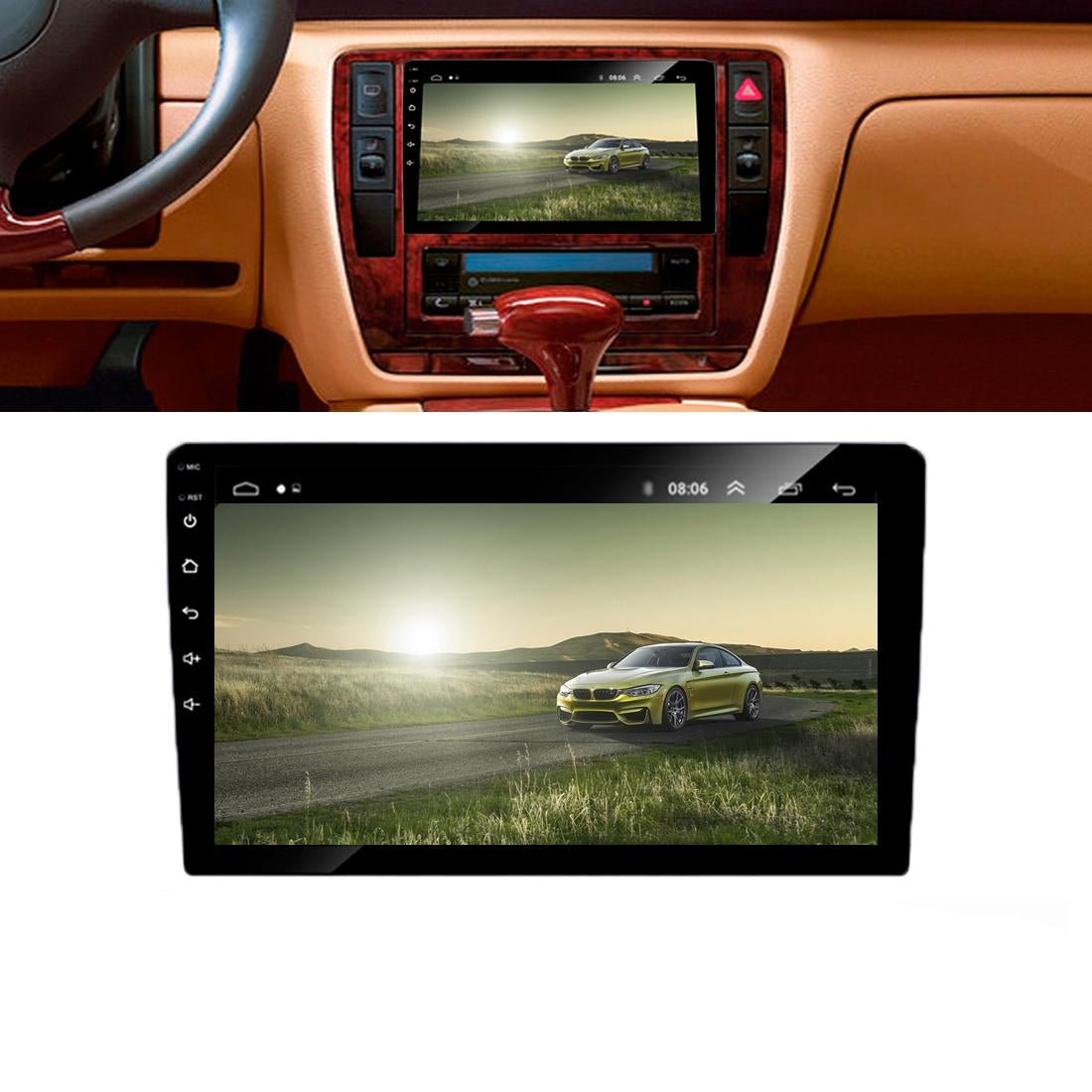 9 Inch Android 8.1 Car Radio Mp5 Player - Fm Bluetooth Gps Tf Card