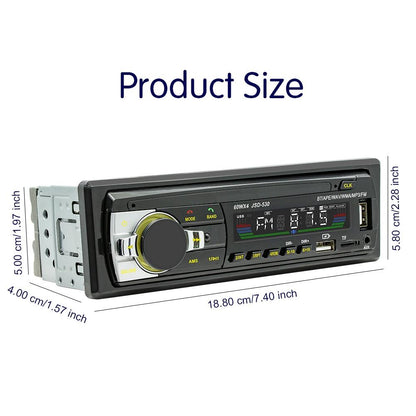 Bluetooth 5.0 Car Mp3 Player With Fm & Voice Assistant