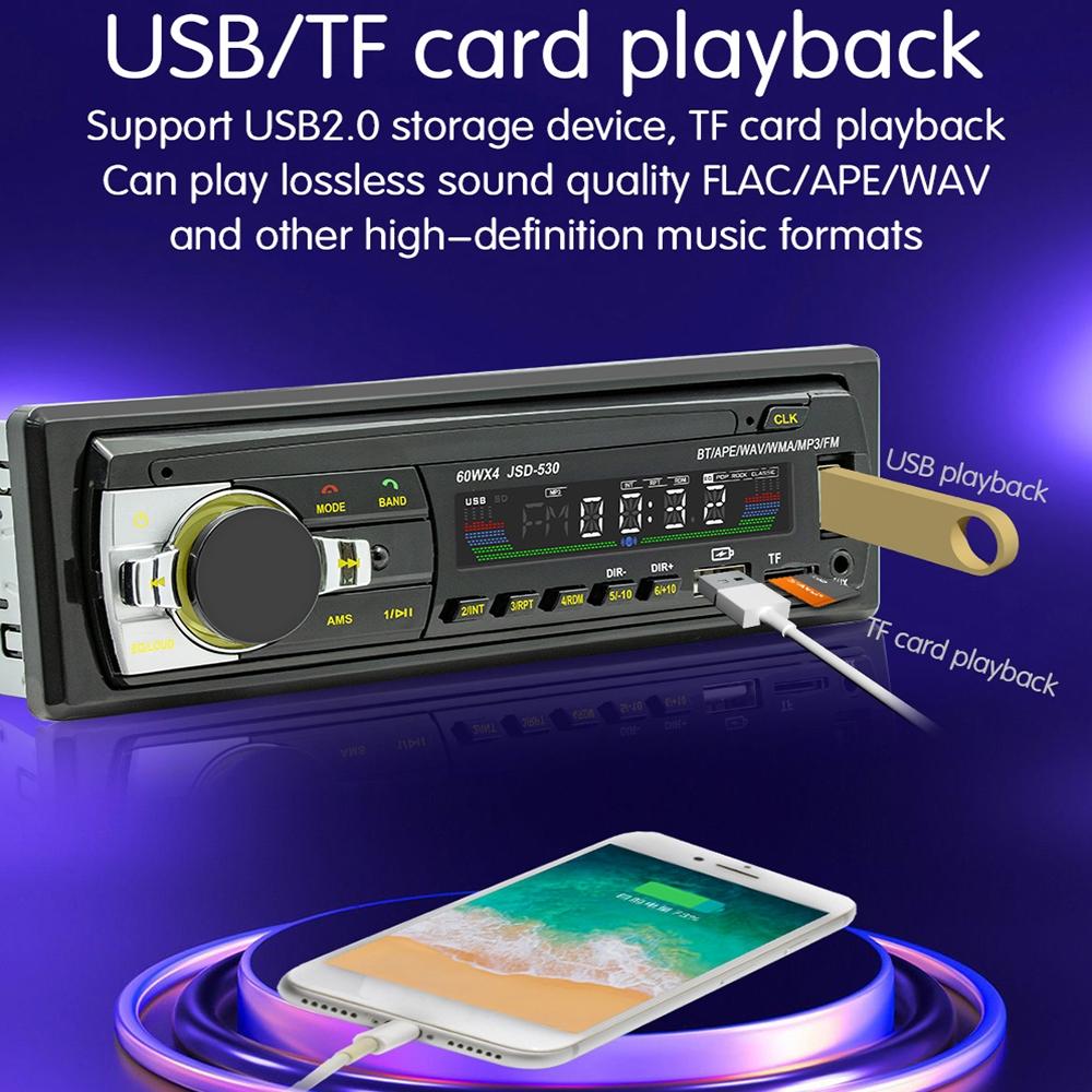 Bluetooth 5.0 Car Mp3 Player With Fm & Voice Assistant