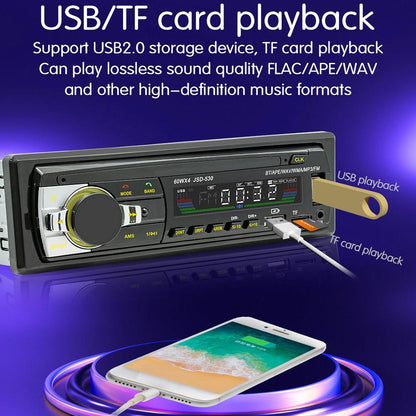 Bluetooth 5.0 Car Mp3 Player With Fm & Voice Assistant