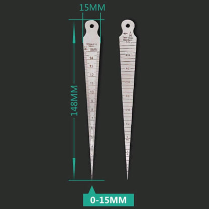 Stainless Steel Taper Gauge for Gap Measurement 1-15mm