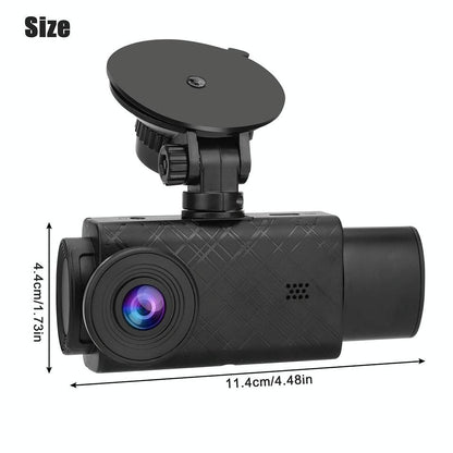 1080p 3-record Driving Recorder with 2 Screen