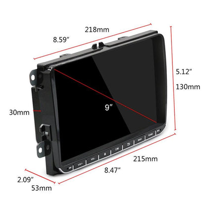 9 Inch Android 6.0 Car Mp5 Player For Volkswagen - Gps Bluetooth Fm Mirror Link - Europe Map