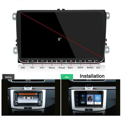 9 Inch Android 6.0 Car Mp5 Player For Volkswagen - Gps Bluetooth Fm Mirror Link - Europe Map