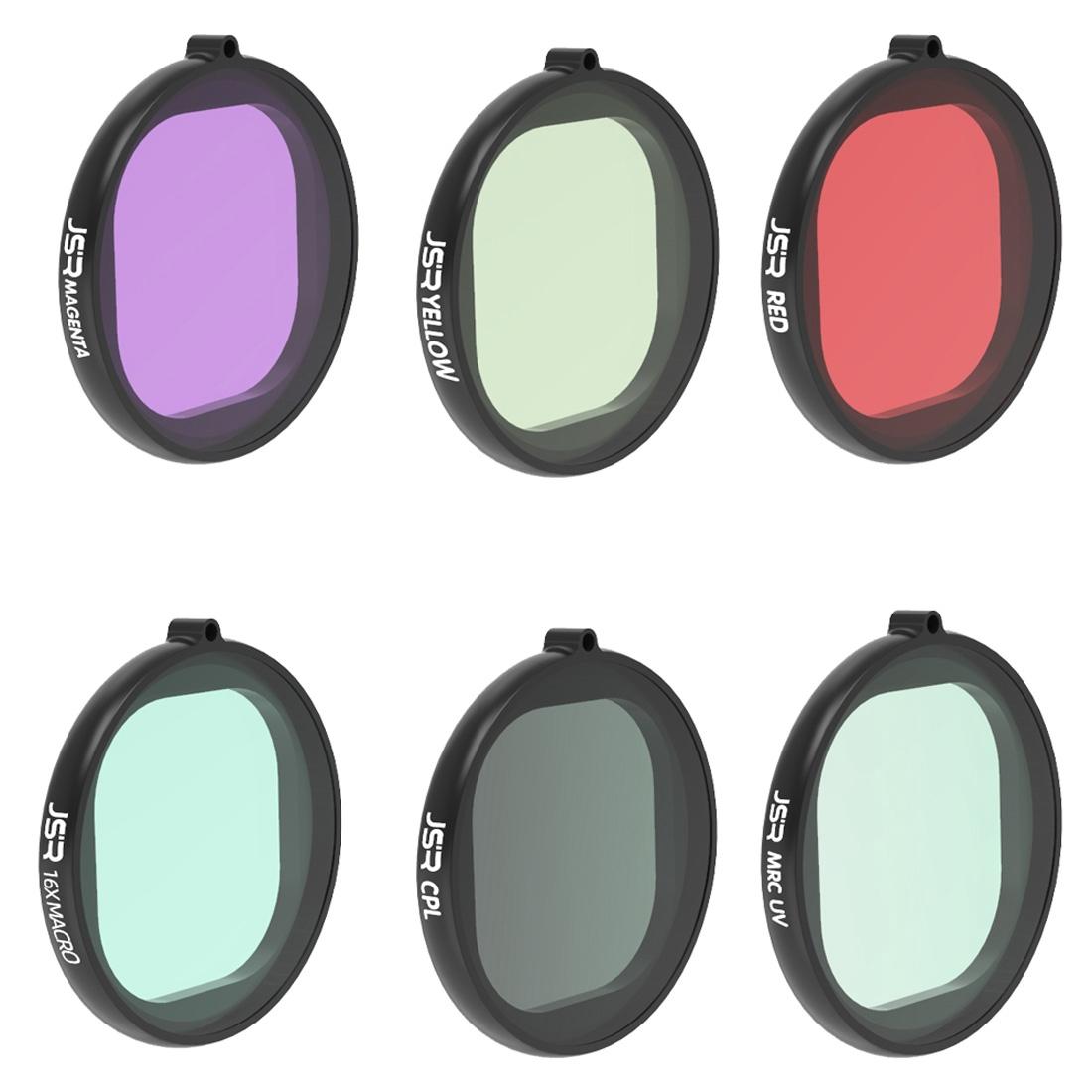 6-in-1 Round Diving Lens Filter for Gopro Hero8