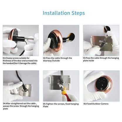4.5 Screen Security Camera With Night Vision & Motion Detection - Tf Card Support
