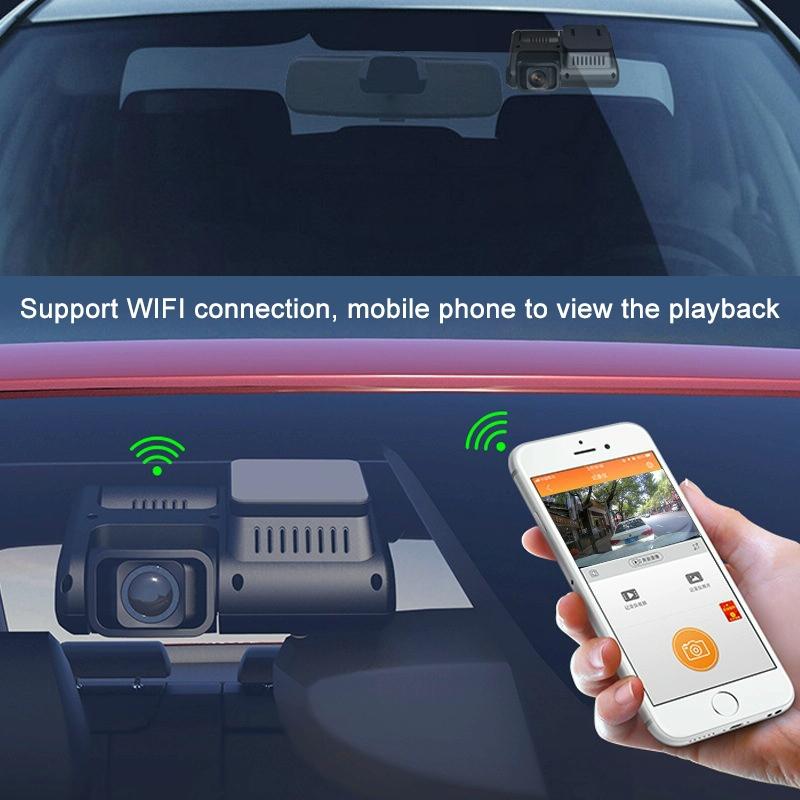 360-degree Panoramic Dual-lens Hd Driving Recorder with Wifi and Night Vision