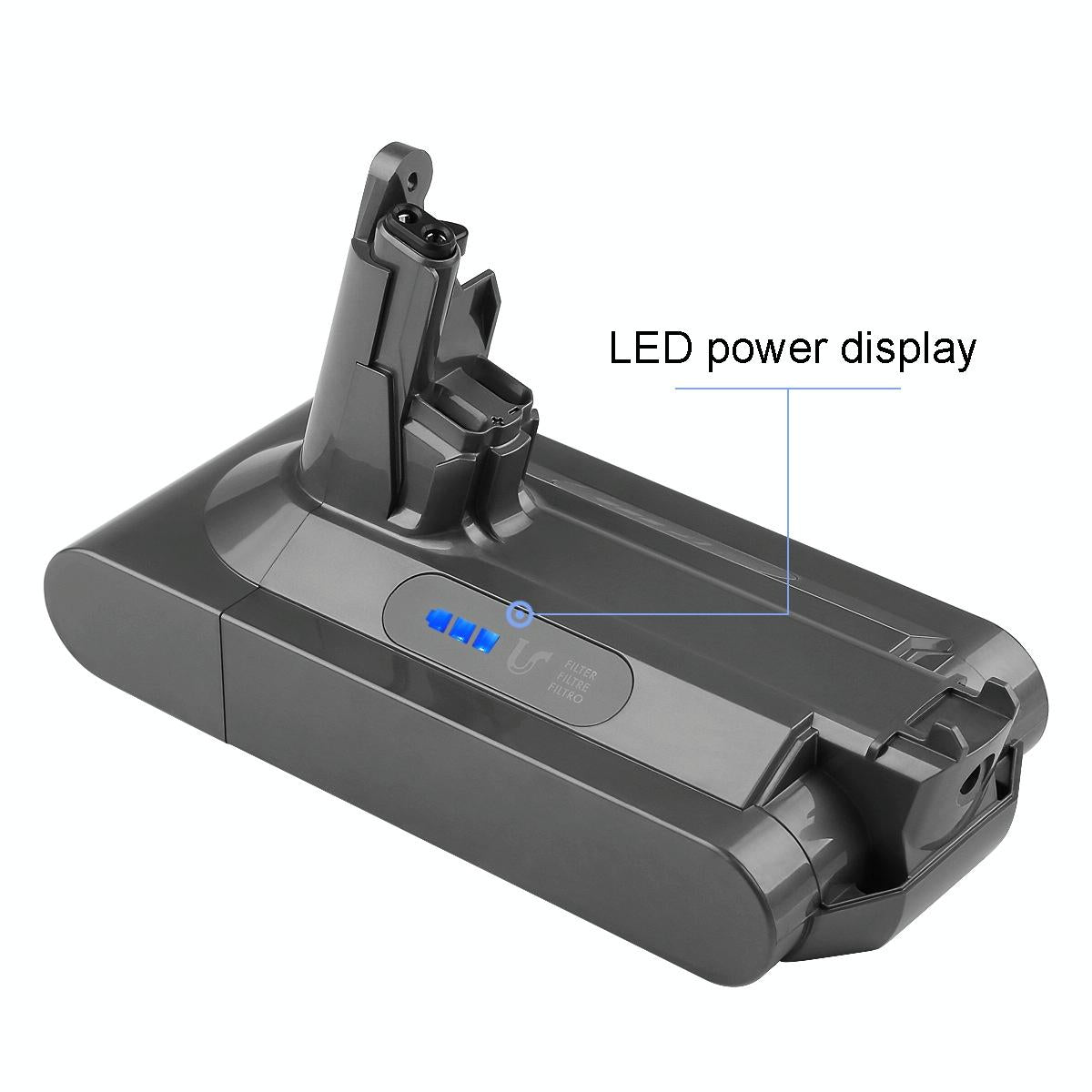 Replacement Battery for Dyson V10 Handheld Vacuum Accessories - 4000Mah
