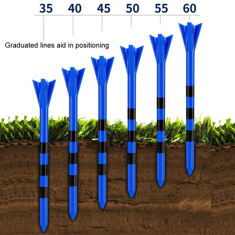 30-pack Golf Ball Tees with Limit Scale Line - Green 83mm - Qt028-Blue
