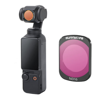 Sunnylife 3 In 1 Nd16 Camera Lens Filter For Dji Osmo Pocket No Gimbal Reset - Nd16