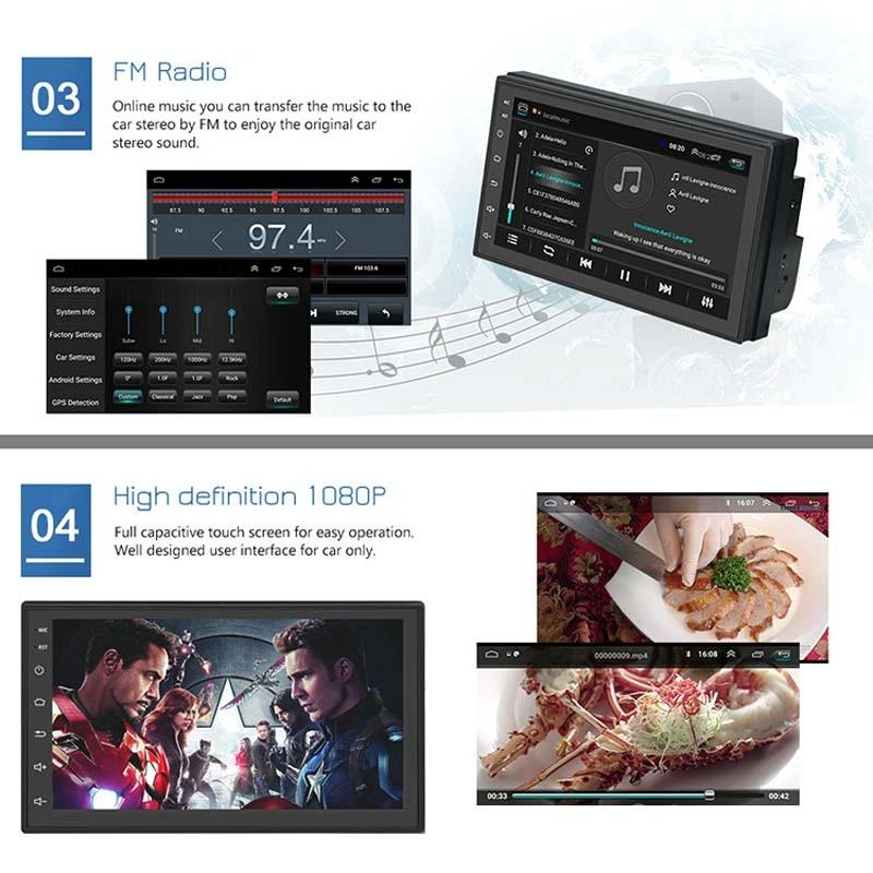 7 Inch Android Navigation Wifi 2 + 64G Gps Bluetooth Car Mp5 Player