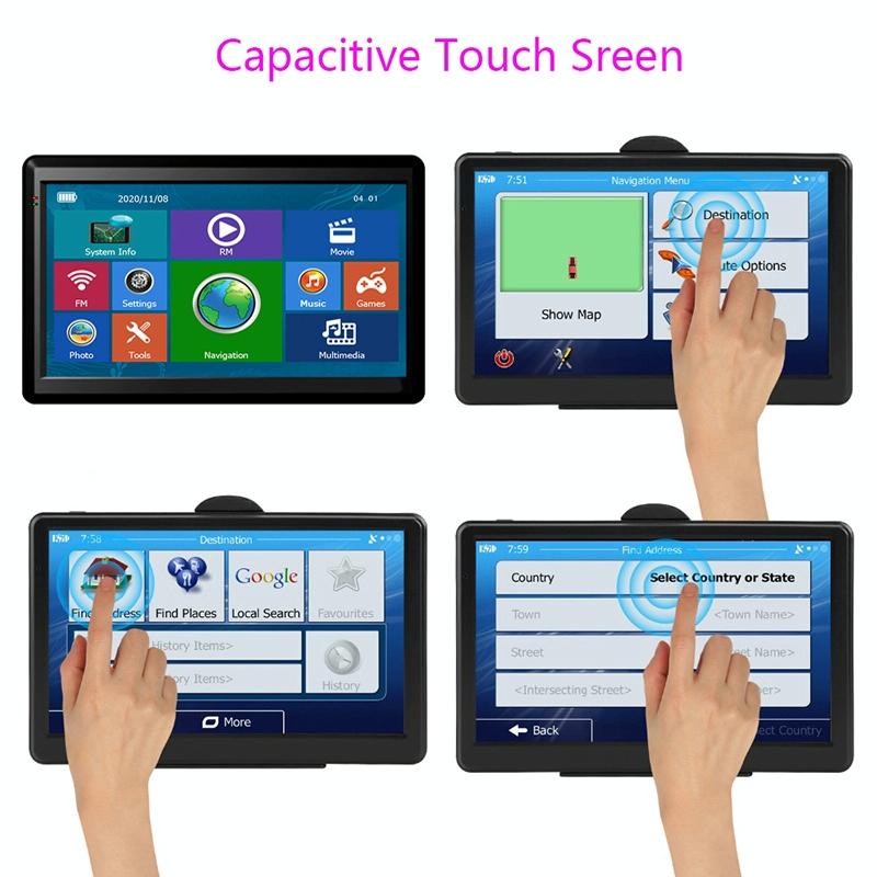 7 Inch Car Gps Navigator - 8G + 256M Capacitive Screen - High Configuration - North America Map