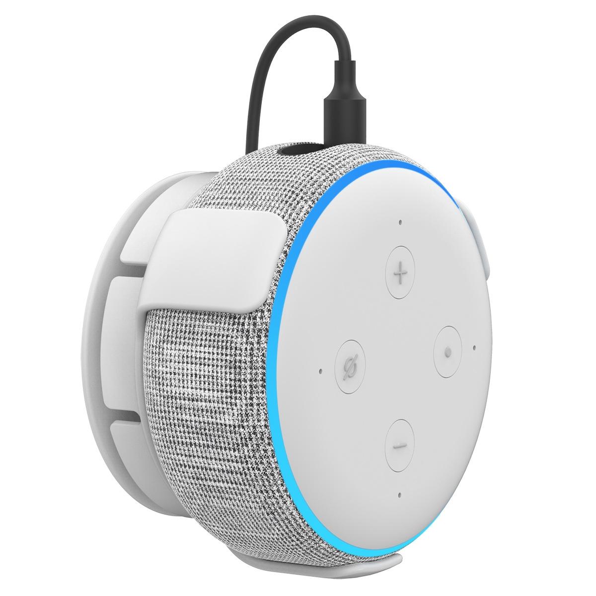 Smart Speaker Wall Bracket for Amazon Echo Dot 3 - Black by Ahastyle - For Amazon Echo Dot 3 White