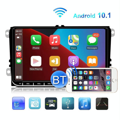 9 Inch Carplay Android10.0 Navigator For Volkswagen - 2 + 64G Central Control Screen