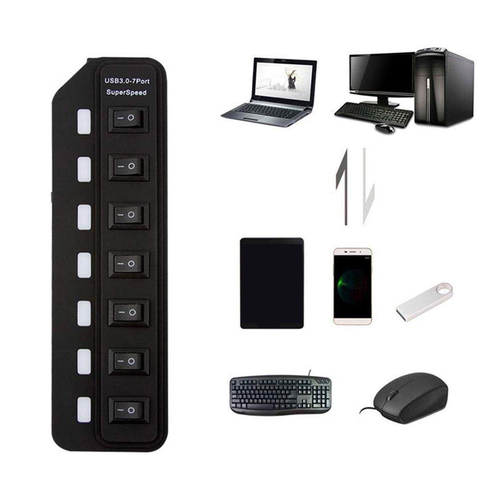 7-Port Usb 3.0 Hub With Independent Switching