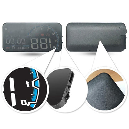 5 Inch Obd Hud Head Up Display For Car Engine Failure Water Temperature Voltage Alarm