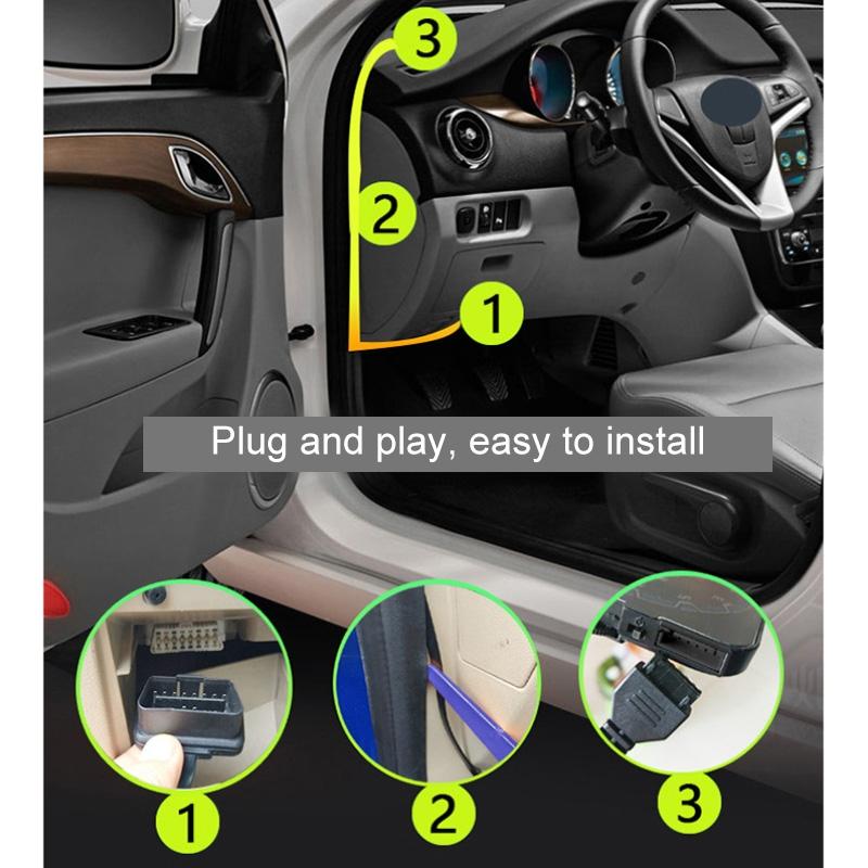 5 Inch Obd Hud Head Up Display For Car Engine Failure Water Temperature Voltage Alarm
