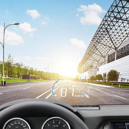 5 Inch Obd Hud Head Up Display For Car Engine Failure Water Temperature Voltage Alarm