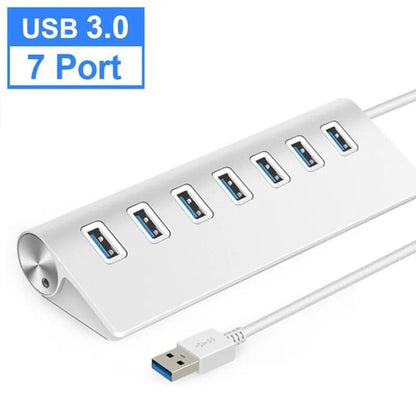 7-Port Usb 3.0 Hub With High-Speed 5Gbps
